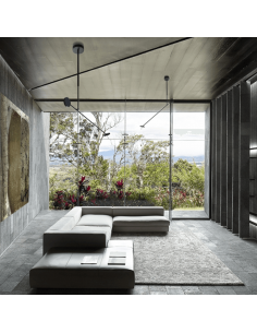 Luminária pendente de LED moderna invisível articulada 2