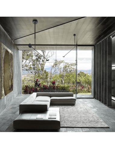 Lámpara colgante LED moderna Invisible articulada ambiente