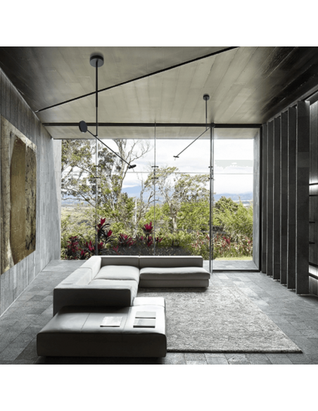 Suspension LED moderne invisible articulée d'ambiance