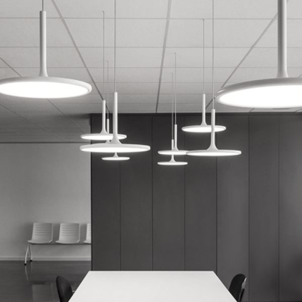 Luminária pendente LED branca regulável 3000k