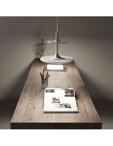 Lámpara LED colgante Net blanca regulable Leds C4