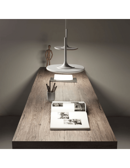 Suspension LED Net blanc dimmable Leds C4