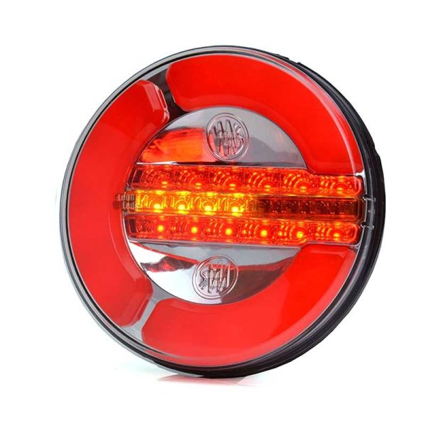 Piloto trasero LED con 3 funciones redondo para instalar en camión