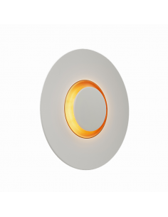 Aplique LED Big bang blanco y dorado