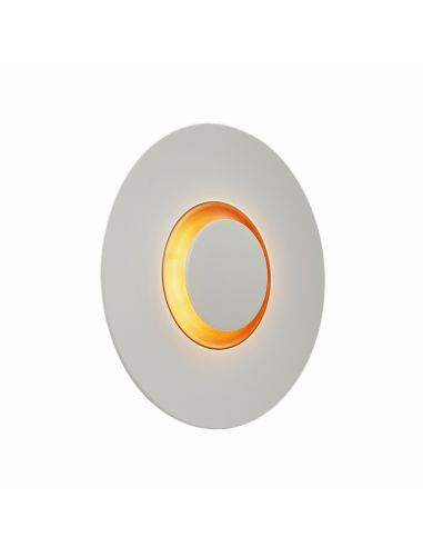 Aplique LED Big bang blanco y dorado