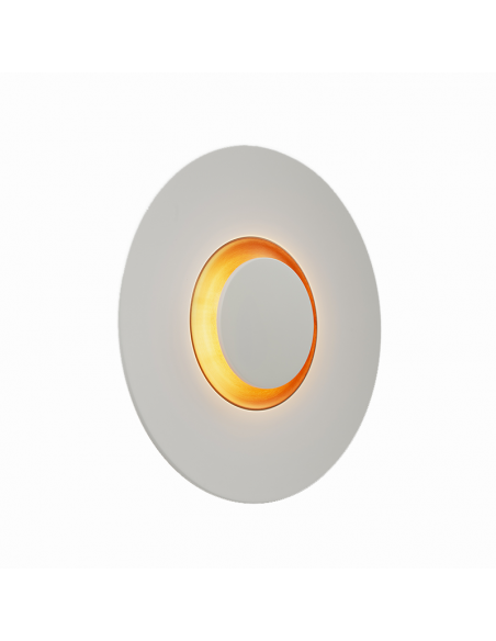 Aplique LED Big bang blanco y dorado