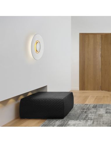 Aplique LED Big bang blanco y dorado regulable