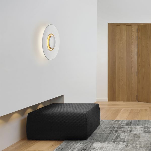 Aplique LED Big bang blanco y dorado regulable
