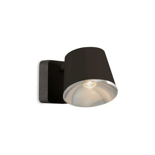Applique murale LED Drone marron 2700k chrome