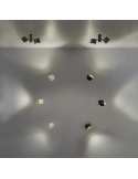 Aplique de pared LED Drone marrón 2700k ambiente