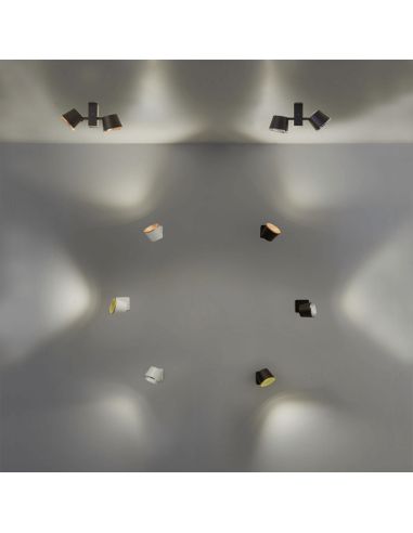 Aplique de pared LED Drone marrón 2700k ambiente