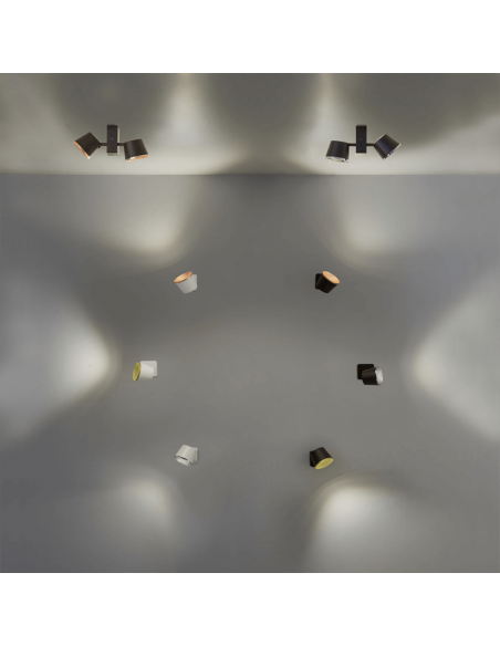 Aplique de pared LED Drone marrón 2700k ambiente