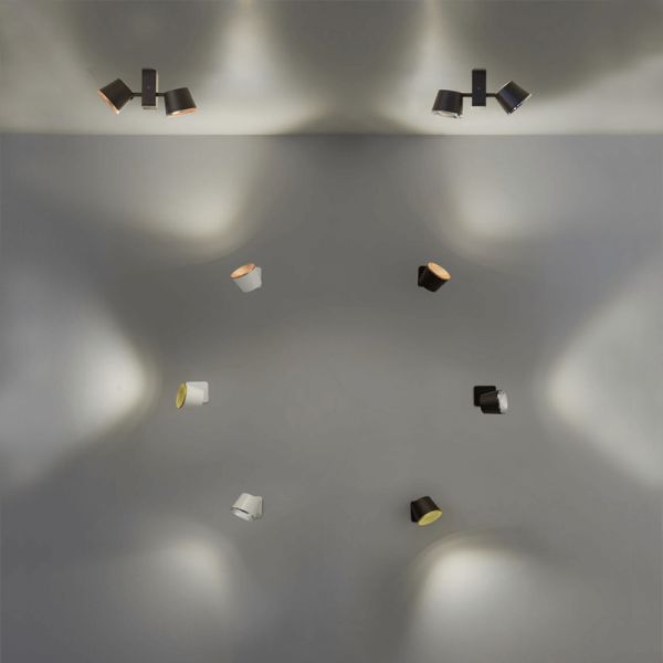 Aplique de pared LED Drone marrón 2700k ambiente