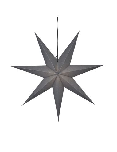 Estrela pendurada em papel preto 1xE14