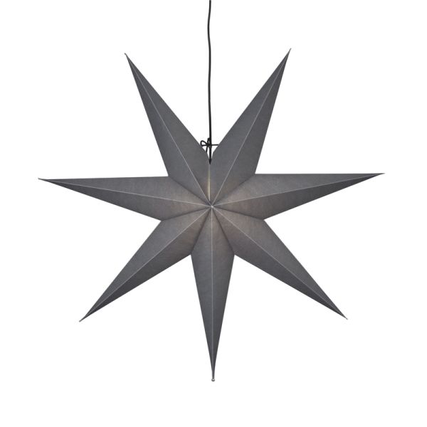 Estrela pendurada em papel preto 1xE14