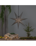 Estrella colgante de papel negra Ozen 1xE14 ambiente