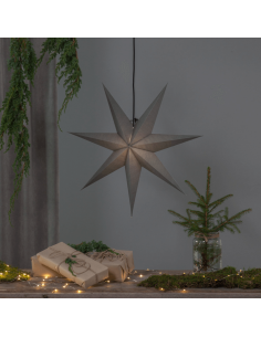 Estrela pendurada em papel preto 1xE14 2