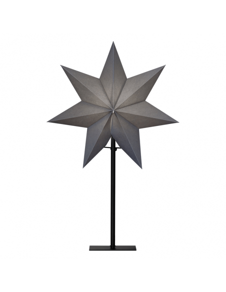 Estrella de mesa con luz de papel negro Ozen