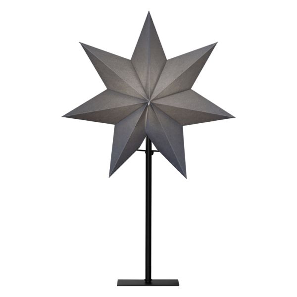 Estrella de mesa con luz de papel negro Ozen