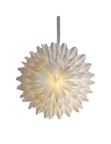 Flor colgante con luz Snow de papel...