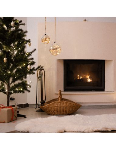 Bola decorativa LED de cristal Glow grande 40x0,064W ambiente