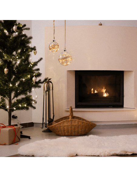 Bola decorativa LED de cristal Glow grande 40x0,064W ambiente