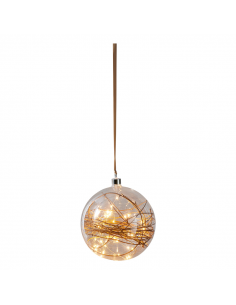 Bola LED de cristal colgante Glow grande