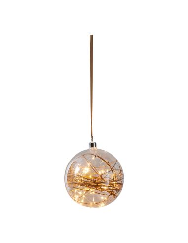 Bola LED de cristal colgante Glow grande