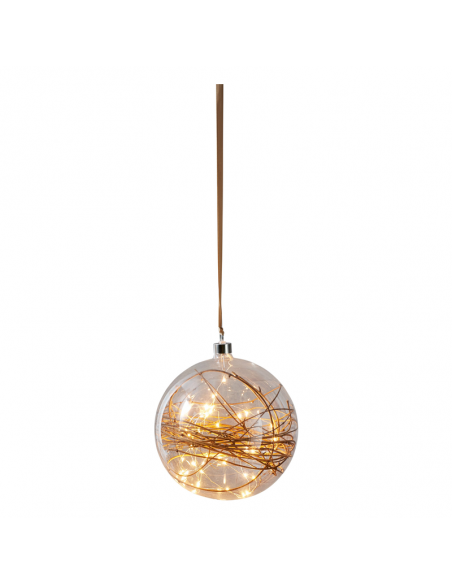 Bola LED de cristal colgante Glow grande