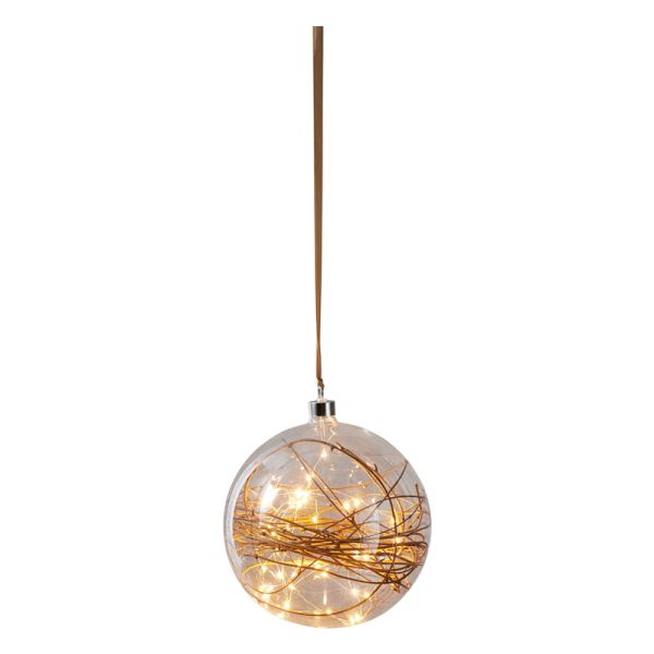 Bola LED de cristal colgante Glow grande