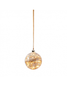 Bola LED de cristal colgante Glow mediana