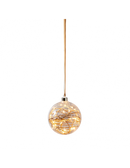 Bola LED de cristal colgante Glow mediana