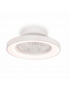 Plafonnier LED mini Ventilateur blanc tibétain 7804 | Éclairage LeonLeds
