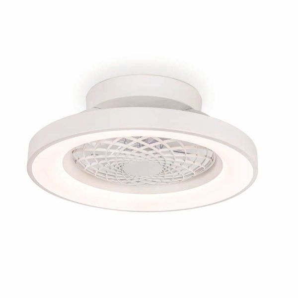 Plafonnier LED mini Ventilateur blanc tibétain 7804 | Éclairage LeonLeds