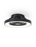 Plafón LED Mini Ventilador Negro Tibet | LeonLeds Iluminación