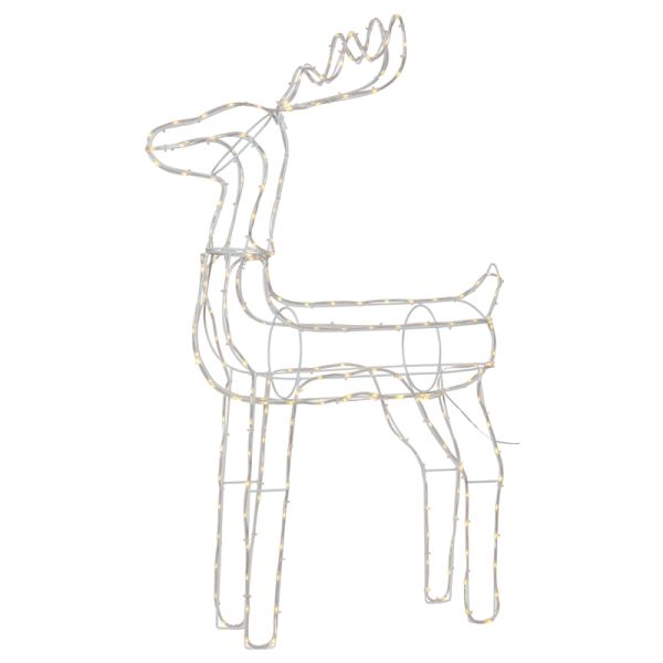 Renne de Noël LED blanc extérieur avec 220 lumières
