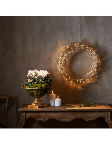 Corona de luces LED colgante Fizzy de Navidad ambiente