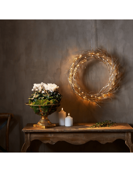 Corona de luces LED colgante Fizzy de Navidad ambiente