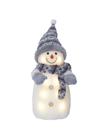 Muñeco de nieve LED navideño Joylight a pilas