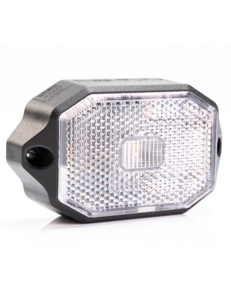 Piloto LED de galibo delantero blanco con brazo 12V-36V IA FT-069 B Fristom | LeonLeds