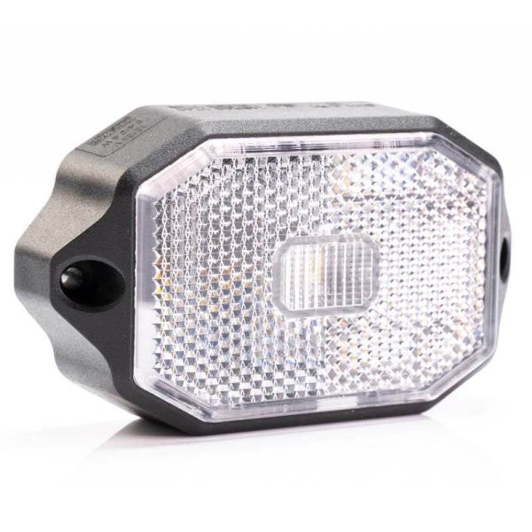 Piloto LED de galibo delantero blanco con brazo 12V-36V IA FT-069 B Fristom | LeonLeds