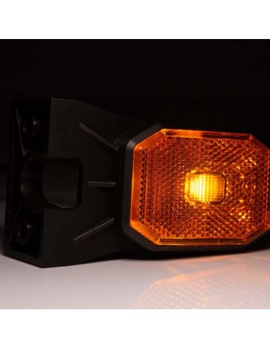 Piloto LED de galibo lateral ambar con brazo 12V-36V IA FT-069 ZI LED 5907556018181 Fristom | LeonLeds