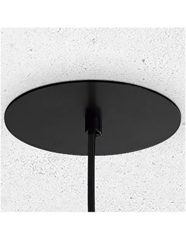 Floron Plafonnier semi-encastré Tania 1XGU10 Noir | leonleds