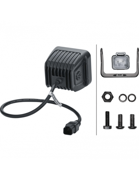 Trasera de Faro LED cuadrado Black Magic Cube Kit 3,2" 12V/24V 3000Lm 2 Unds. Deutsch Hella 1FA 358 176-821 Hella | LeonLeds