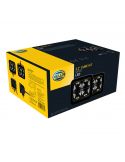 Box LED Phare Carré Longue Portée Black Magic Cube Kit 3.2" 12V/24V 3000Lm 2 Unités Deutsch Hella 1FA 358 176-821 | LeonLeds