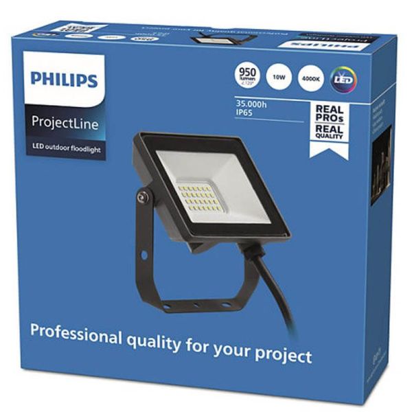 ProjectLine LED projecteur extérieur 10W 950Lm IP65 8719514954496 Philips | leonleds
