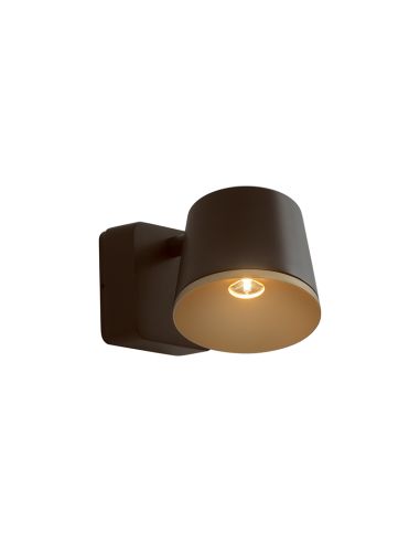 Aplique de pared LED Drone marrón 2700k bronce