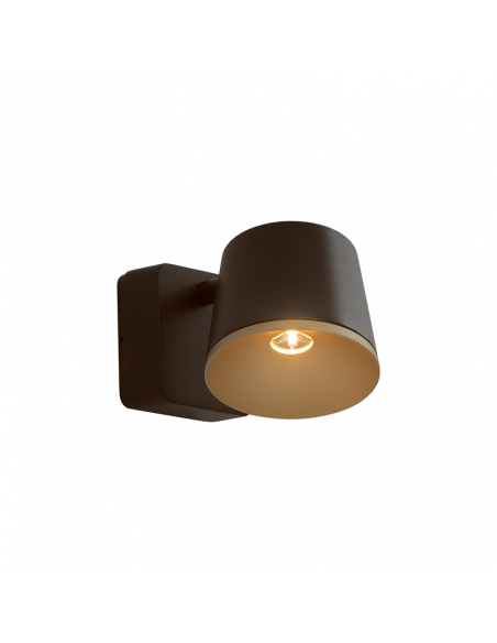 Aplique de pared LED Drone marrón 2700k bronce