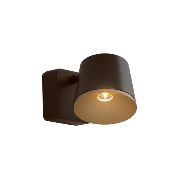 Aplique de pared LED Drone marrón 2700k bronce