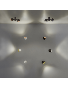 Aplique LED Drone regulable blanco cobre 2